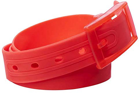 CHICNET Unisex Silikongürtel Gürtel Silikon Neon Pink Verstellbar Damen Mädchen rosa