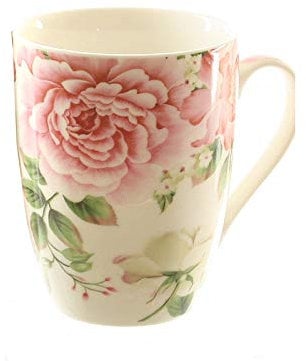 dio Only for You 54215 Kaffeebecher Rosen 345 ml, Porzellan, Mehrfarbig (Modell zufällig, 1 Stück)