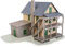 Walthers Scala H0 - Kit di Costruzione Casa Unifamiliare