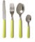 Excelsa Fashion Service de 24 couverts, acier inoxydable, vert, 9 x 9 x 24 cm, unité