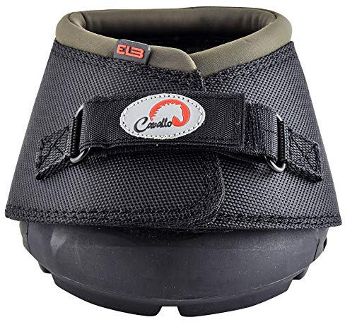 Cavallo Horse & Rider DELBR-1 ELB Regular Sole Hoof Boot, Size 1, Black