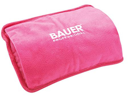 Bauer Professional 38930 Electric Hot Water Bottle / Pink / Soft Touch Fleece Cover / Hand Warmer / Rechargeable / 3 Colours