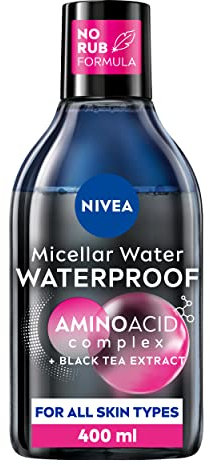 NIVEA MicellAIR Professional Micellar Water Make-Up Remover (400ml), Eye Make Up Remover, Skin Cleanser, Professional Make Up Remover, NIVEA Micellar Water