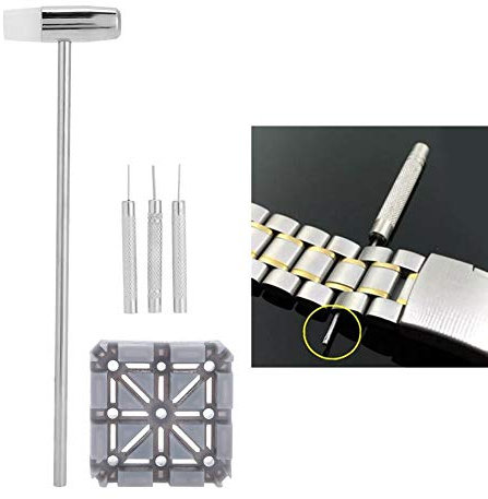 Uhrenarmband Entferner, mit Federstegen aus Hammerbohrer, für die Reparatur der Uhr.