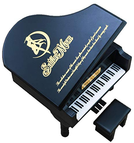 Youtang Spieluhr aus Holz, mit Gravur, Holz, Schwarz, Moonlight Densetsu