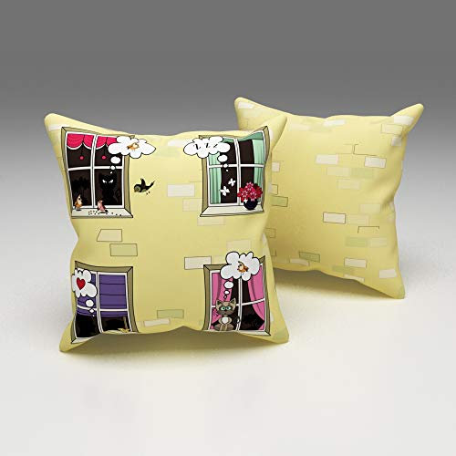 Eren Home Kissen, Mehrfarbig, 43x43cm