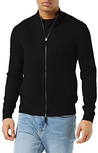 Armani Exchange Herren Pullover Sweater I Pullover Sweater, Schwarz, L