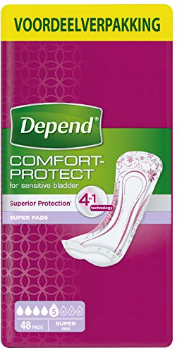 Depend Slipeinlage - Inkontinenz und Harnverlust - Frauen - Verband Super Plus - 36 Stück - Vorteilspack