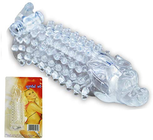 Kristall Partikel Stimulieren MäNnliche Kondome Flirten Mit Sexspielzeug Aus Weichem Silikon G-Punkt-Orgasmus-Paare KöNnen VerhüTungsspielzeug Wiederverwenden-Drachenkopf