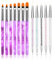 URAQT Nail Art Brush Set, 12pcs Nail Art Pen and Nail Dotting Tools, Double Ended Dotting Pens Nail Art Liner Brushes, Professional Nail Art Tools Nail Pen Designer for Acrylic Gel Nail