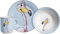 Ritzenhoff & Breker Juego de vajilla infantil Happy Zoo, 3 piezas, diseño flamenco, Kindergeschirr-Set