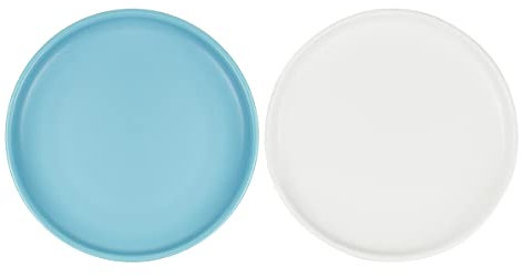 Petdoer Gamelle Peu Profonde en céramique pour Chat - Anti-Fatigue - Large et Petite Assiette antidérapante pour Chaton et Chaton - pour Chat Munchkin à Pattes Courtes