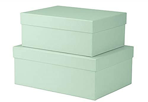 Rössler Papier 13491453650 - S.O.H.O. Boxline 2er Kartonage, rechteckig, Mint