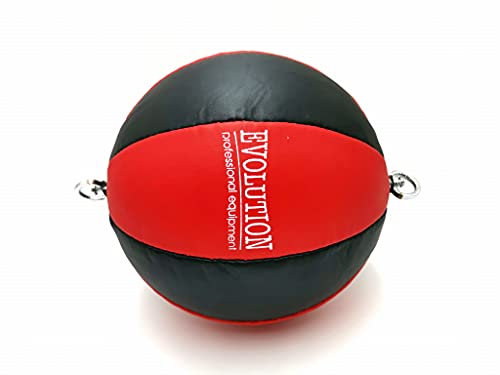 Evolution Double End Balls Boxball Reflex mit Haken Boxen Höhe 34cm Boxball Stahl und drehbarer Halterung Befestigungsgummi