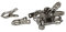 Rivanto® 12er Pack Metall Pflanzenklammern, 5,5 x 2,5 x 1,5 cm, Wiederverwendbare Pflanzenklammer zum Befestigen und Aufhängen