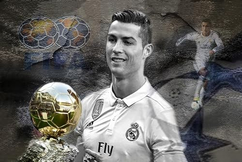 Myartstyle - BILDER Poster, Plakat 40 x 30 cm C. Ronaldo Sport Fußball Beste Spieler OHNE RAHMEN P-Sp-205-47