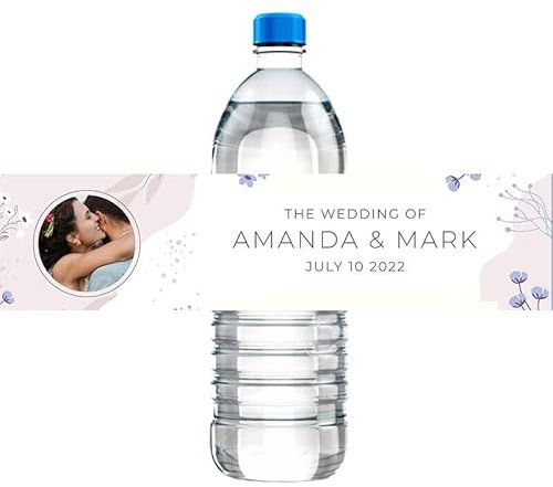 Etiqueta Personalizada para Botella De Agua, Envoltorios para Decoración De Niños, Fiesta De Cumpleaños, Cumpleaños, Boda, Baby Shower, 30 Uds. (A)