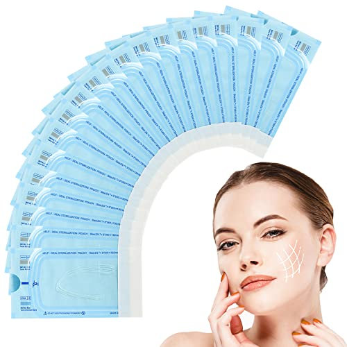 FORMIZON 20 Packs Fils de Soie de Collagène, Sculpture de Face Lifting Bande pour Le Raffermissement de la Peau Visage de Levage de Fil de Soie au Collagène Actif, Fils se Soie de Collagène Hydratant