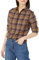 Amazon Essentials Damen Regular-Fit Leichtes Kariertes Langarm-Flanellhemd, Espresso Tartan Plaid, XL