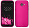 kwmobile Case kompatibel mit Samsung Galaxy A5 (2017) Hülle - Schutzhülle aus Silikon metallisch schimmernd - Handyhülle Metallic Pink
