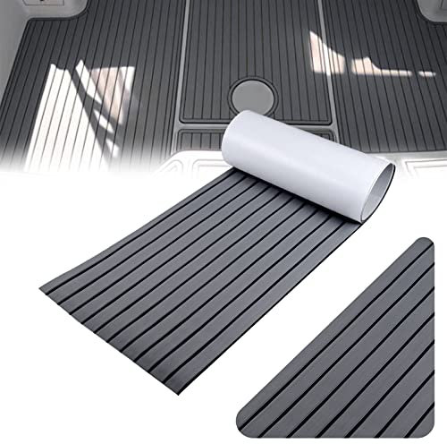 SenMore Mousse Eva Tapis pour Bateau, Navires et Maritimes, Tapis Anti-dérapant en Teck Artificiel Peut Être Utilisé pour la Décoration de Yacht, Kayak, Bateaux, RV, Piscines