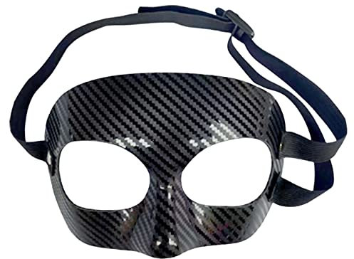 Perfeclan Basketballmaske Nasenschutz Langlebiger Nasenschutz Sportmaske Gesichtsschutz für Fußball, Basketball, Wrestling, Softball, Erwachsene, Halbgesichtsnase