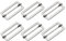 sourcing map Metall Gürtelschnalle 40x17x2.3mm, 6 Pcs Silber Leiterschnalle Zinklegierung Schiebeschnalle Taschenzubehör zum Nähen für Handtaschen, Geldbeutel, Rucksack Reparatur