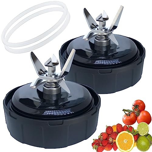 [ New Model] Replacement blender Blade for Ninja, Only Compatible with Nutri Ninja Foodi Power Blender SS300, SS351, SS351C, SS351TGT, CO351B, SS100, SS101, SS101C, SS101TGT，SS401,SS400,Co401B,2-pack