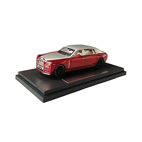 RSFIL Modellauto 1:64 for Rolls-Royce Phantom Scale Druckgussautomodell Metall Miniaturauto Sammlung Auto Rot