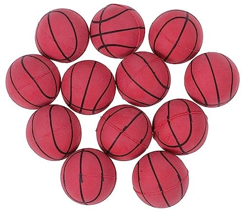 HOOTNEE 12stücke Elastische Gummi Basketbälle Handgemachte Spielzeuge Für Kindergarten Und Sportaktivitäten Fördert Fingerfertigkeit Und Beweglichkeit