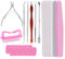 15 pcs Limes a Ongles et Pousse Cuticule Brosse à Ongles Kit d'élimination des Ongles pour Les Salons De Manucure, Le Diy Nail Art à La Maison