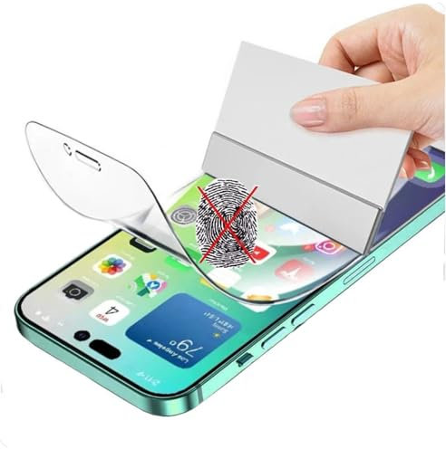 Renwox 2pcs Película de hidrogel mate anti-huella dactilar para iPhone 12 Pro Max 6.7 Protector de pantalla flexible antideslumbrante película de vidrio no templada a prueba de explosiones