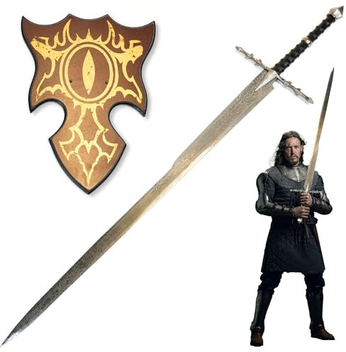 Schwert der Geister aus Der Herr der Ringe | Voll grausame Schönheit | Langschwert mit einzigartiger Pracht | Stahlschwert | Einzigartiges Dekorationsstück für Fantasy-Liebhaber