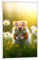 artboxONE Poster mit weißem Rahmen 30x20 cm Natur Süßer Hamster - Bild Tier Feld frühling