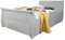 möbelando Bett >SZ-0132< in weiß - 107x0,9x223 (BxHxT)