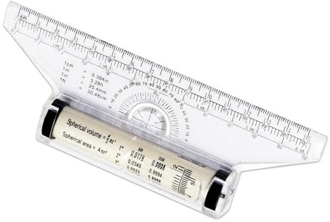 Outil de dessin de 15 cm - Échelle de mesure - Règle roulante - Règle parallèle - Règle multifonctionnelle pour l'école, le bureau, l'architecture