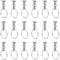 20 Sets Greenhouse Bolts and Rings, Cropped Head Nuts and Bolts, Aluminium Accessories, Create Anchor Point in Glazing Channels for Climbing Plants