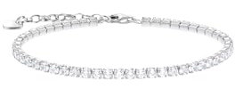 THOMAS SABO Tennisarmband mit weißen Steinen Recyceltes 925 Silber, 16-19 cm, A2167-051-14-L19V