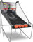 FANTASK 8 in 1 Basketballmaschine, elektrischer Basketballständer faltbar, Luftpumpe & 8 Spielmodi, Schießmaschine mit 4 Bällen, Arcade Basketball Kinderspiele, Grau