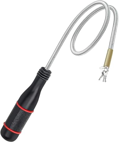 Zhenghebuy Stabmagnet Flexibel,Magnetheber Magnetstabgreifer mit 500mm Flexibler Schwanenhals,Tragbarer Magnetischer Stabgreifer zum Aufnehmen von kleinen Teilen,Metallobjekten