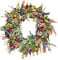 Spring Summer Door Wreath,Artificial Wildflower Garland,Multipurpose Decorative Garland,Colorful Spring Summer Garland,Door Wreaths Outdoor All Year Decor,for Front Door,Wall Indoor Outdoor (45cm)