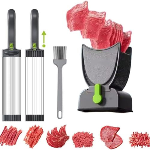 Cleaver, 2 Mm or 4 Mm Blade Set, Easy to Clean, Bottom Suction Cup Design, Home Cooking Barbecue Assistant