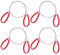 HJZHII 4Pcs Stainless Steel Cable Saw, Hand Pocket String Rope Saw Emergency Survival Wire Camping PVC Pipe Cable Cutting Tool for Wood Trees Cutting Hiking Travel Hunting 25.59in