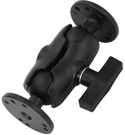 Support à Double Balle de 1,5 Pouces, Support de Pêche en Alliage en Aluminium Mount de Poisson pour Ram Arkon Ibolt