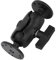 Support à Double Balle de 1,5 Pouces, Support de Pêche en Alliage en Aluminium Mount de Poisson pour Ram Arkon Ibolt