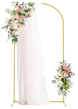 Soporte de Fondo de Arco de Boda de Metal de 2.2m, Marco de Arco para Fiesta de Cumpleaños, Celebración de Aniversario, Decoración de Fondo de Estudio