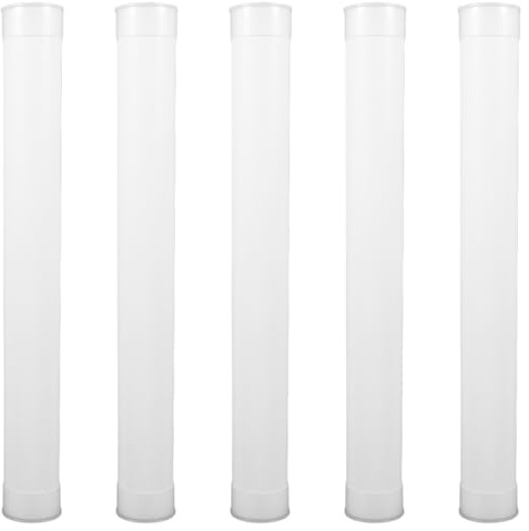 Gatuida 5pcs Storage Tubes with Caps Matte Finish Plastic Mailing Tubes for Artwork Posters Documents Secure Transport and Storage