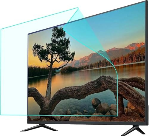 Protector de pantalla de luz azul para TV de 32 a 75 pulgadas, película mate antirreflejos, alivia la fatiga ocular de la computadora, se adapta a LCD, LED, OLED 4K, QLED