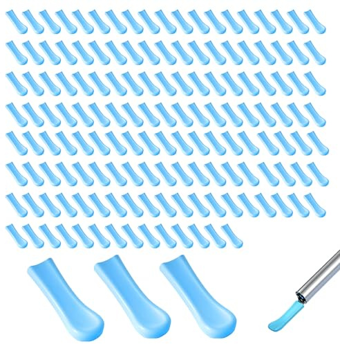 Ear Camera Replacement Tips Blue Silicone Otoscope, 150PCS, 4X12MM