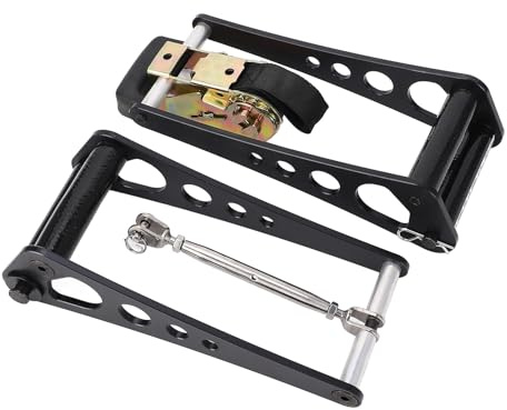 Drfeify Bogenschießen-Bogenpresse, Tragbares Handwerkzeug aus Aluminium für Wartung und Saitenwechsel (Black)